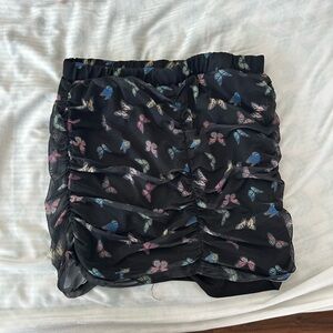 Butterfly mini skirt